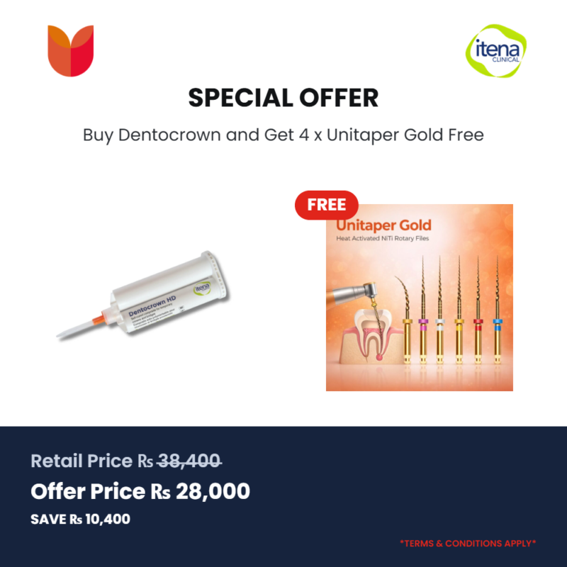 Buy Dentocrown and Get 4 x Unitaper Gold Free